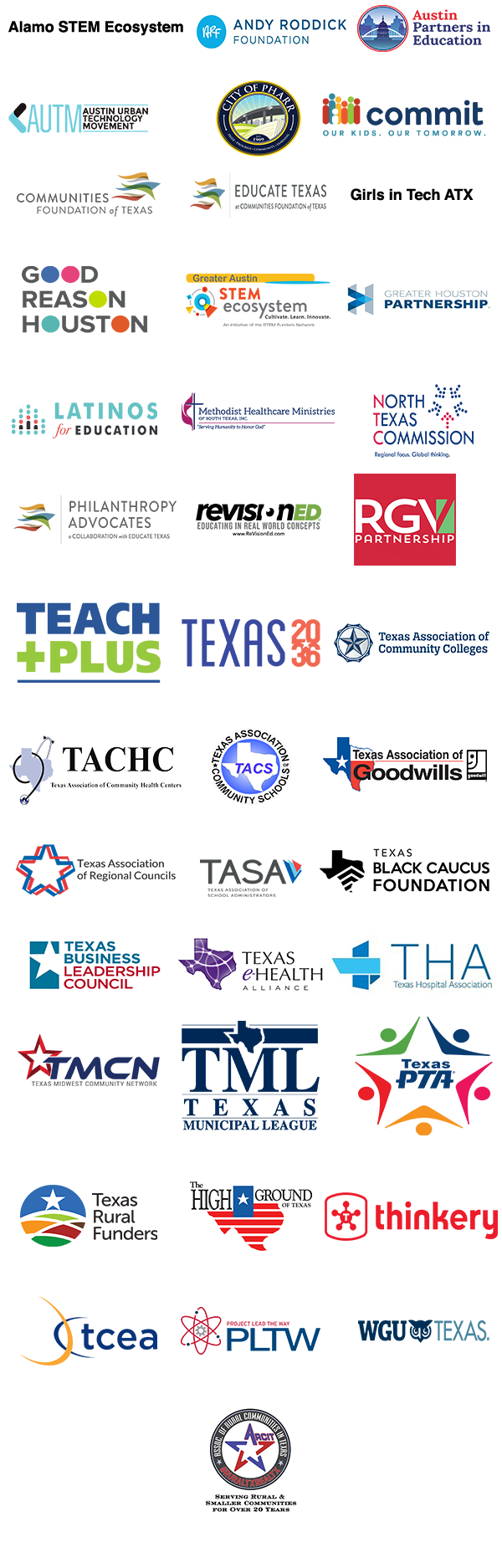 Digital Texas partner logos