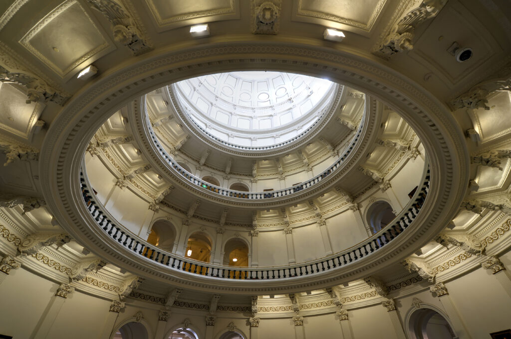 Texas Capitol rotunda interior accomplished