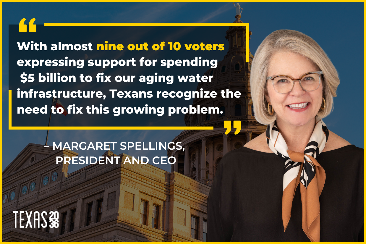 Margaret Spellings water quote Texas Voter Poll 2/22/23