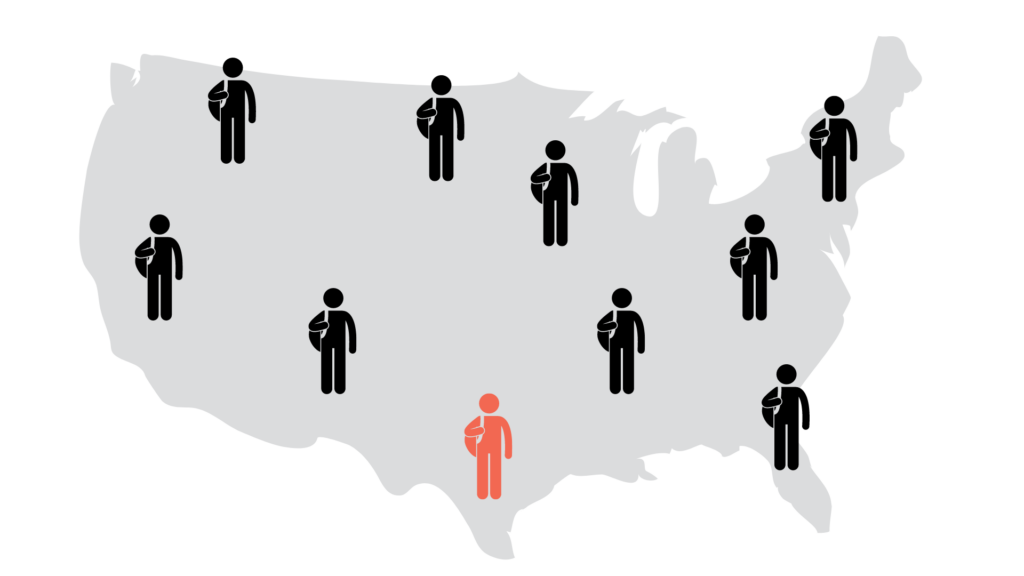graduates mapped image