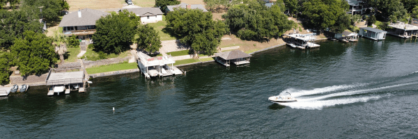 TX lakes and rivers newsletter Lake LBJ aerial view