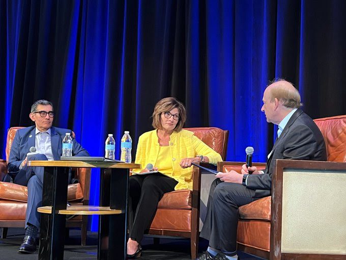 Leebron at TACC panel photo Aug. 1, 2024