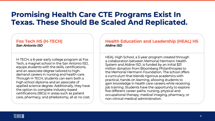 Fox Tech HS and Health Education and Leadership HS slide