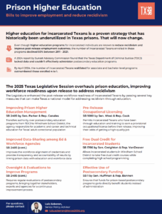 prison higher ed one-pager