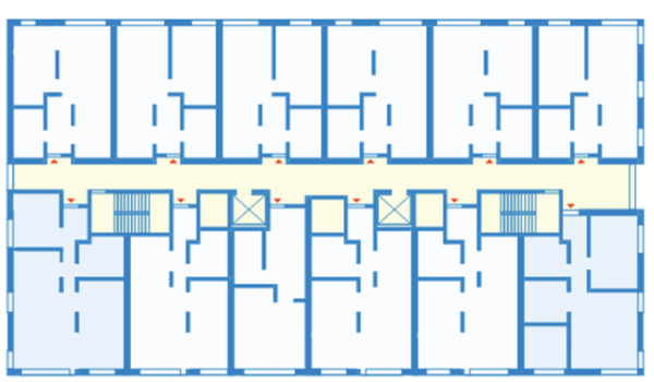 double loaded corridor floor plan