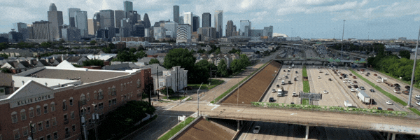 Texas city skyline