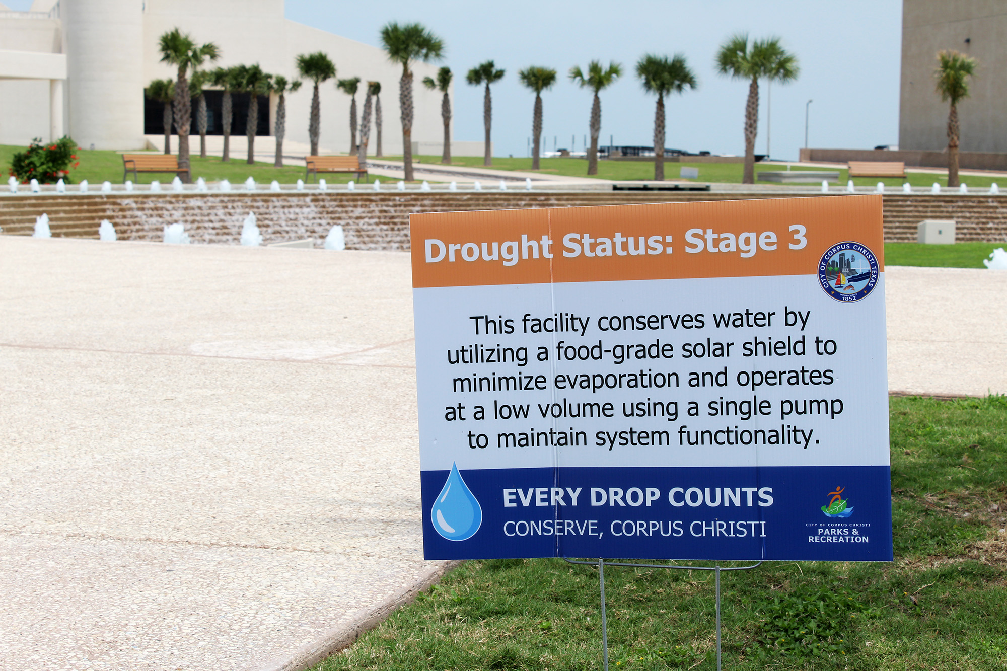 City of Corpus Christi, Water Gardens, May 2026, Corpus Christi Water Crisis, Drought