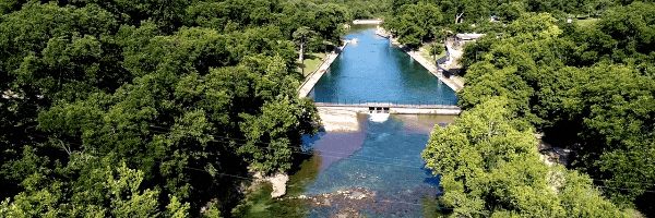 barton springs aerial view