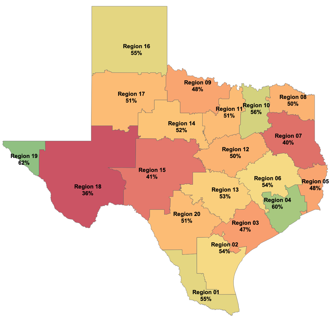 Percent of Students Meeting Expectations in Math (3-8 Math + Algebra I EOC)