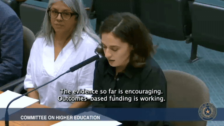 community college newsletter Grace Atkins House testimony